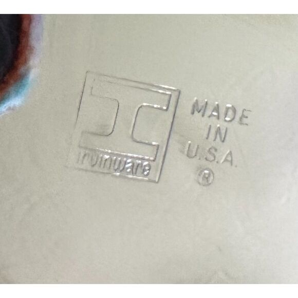 Vintage 1974 Irvinware 15" Round Hostess Tray in Box, Made in USA - Picture 3 of 11